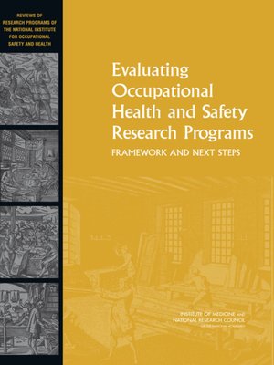 cover image of Evaluating Occupational Health and Safety Research Programs